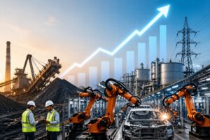 India’s IIP growth inches up to 4.1% in FY26, manufacturing leads gains