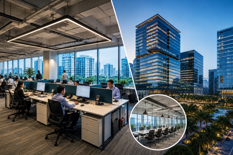Large office deals account for 59% of India's leasing in H1 2026: Knight Frank India